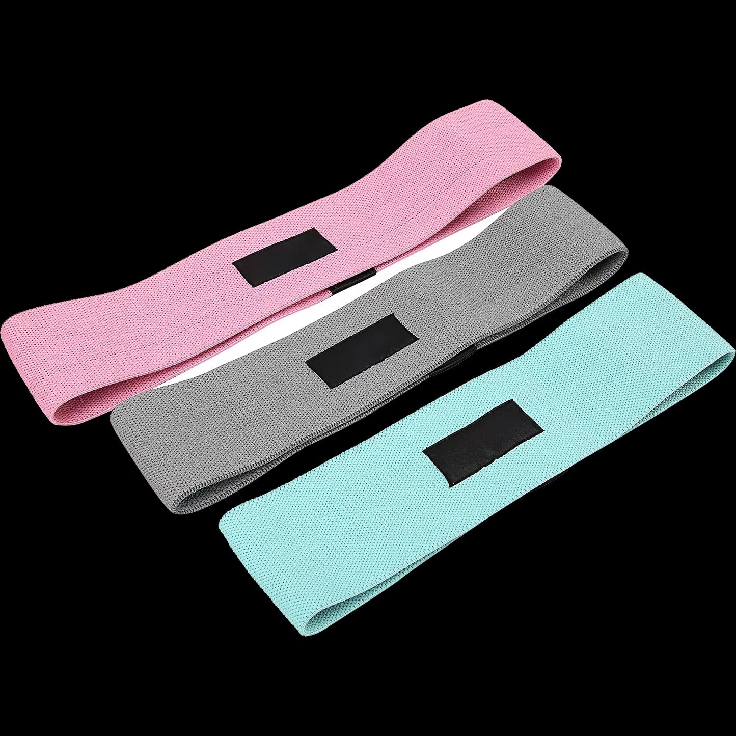 TOPKO Wholesale Colorful Fitness Exercise Elastic Fabric Hip Resistance Band Set