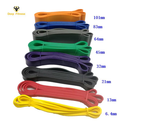 Heavy Duty Fitness Exercise Bands Yoga Training Pull up Band Power Resistance Bands Set